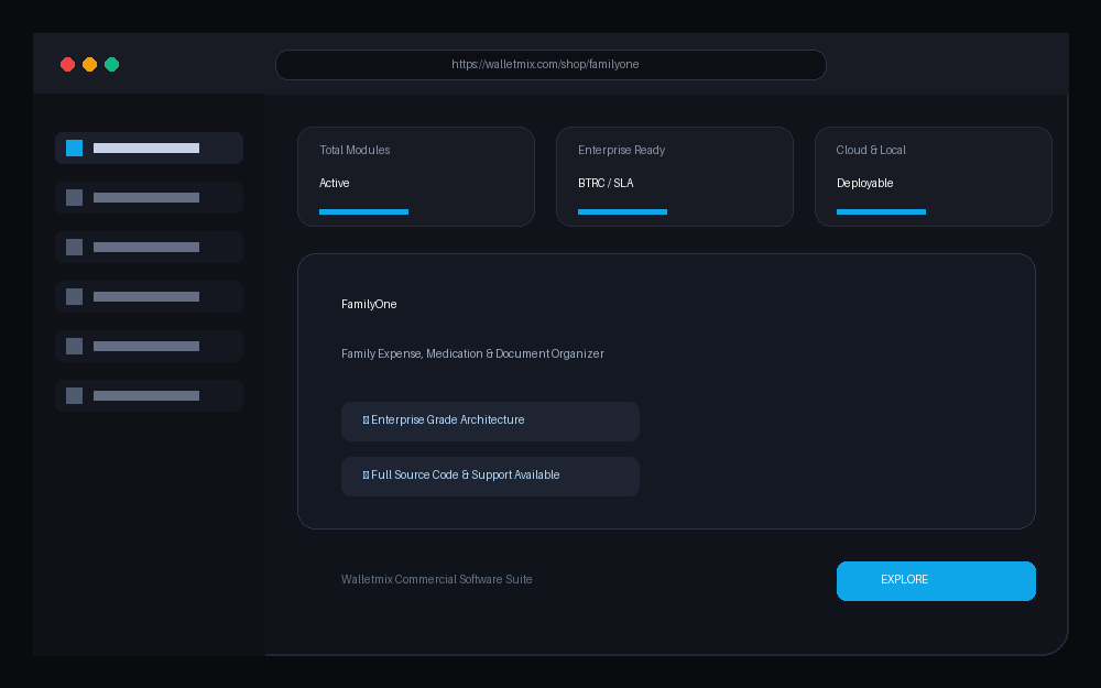 FamilyOne interface preview